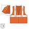 Ergodyne 3XL Orange Economy Breakaway Mesh Vest Class 2 - Single Vest 8215BA-S - alternate 3